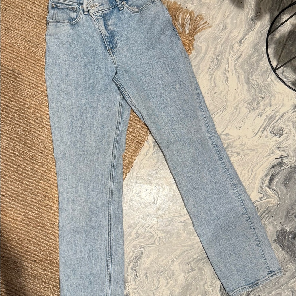 Abercrombie Criss Cross Waist Jeans